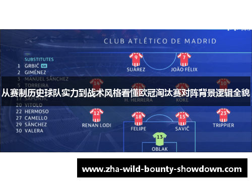 从赛制历史球队实力到战术风格看懂欧冠淘汰赛对阵背景逻辑全貌 从赛制历史球队实力到战术风格看懂欧冠淘汰赛对阵背景逻辑全貌
